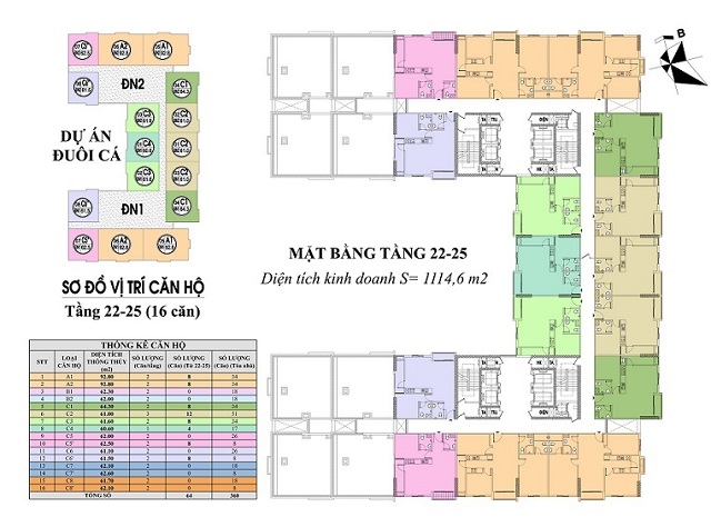 Mat bang thiet ke chi tiet mat san xay dung tang 22 den tang 25 du an