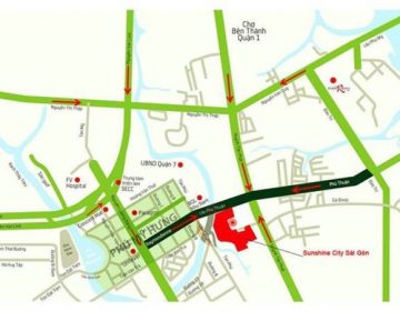 Sunshine City Sai Gon nam tren cac tuyen duong quan trong cua quan 7 360x280 - SUNSHINE CITY