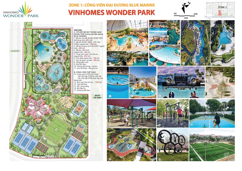 ZONE 1: Công Viên Đại Dương Blue Marine Vinhomes Wonder Park