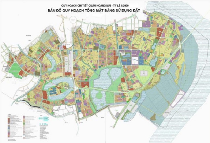 Ranh giới quy hoạch quận Hoàng Mai