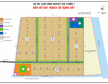 Bản đồ quy hoạch sử dụng đất khu công nghiệp Gia Thuận