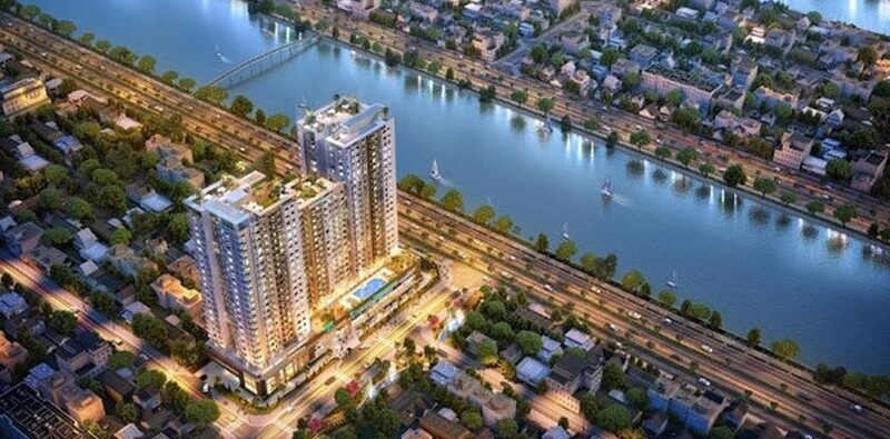 Căn hộ chung cư quận 6 Viva Riverside nằm trên mặt đường Võ Văn Kiệt và nằm ngay cạnh dòng kênh Tàu Hũ trong lành
