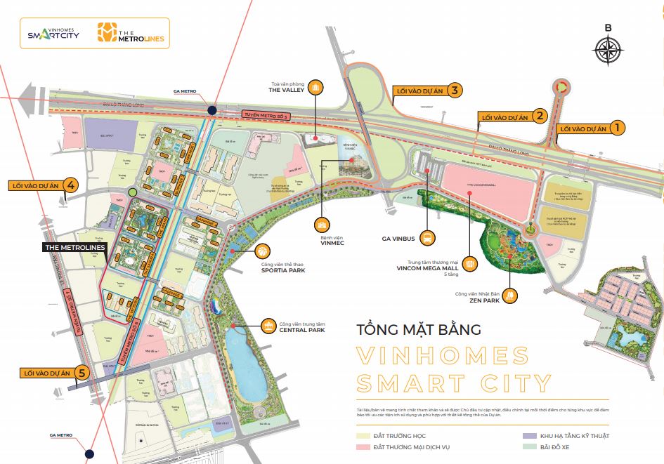 Tương lai sẽ có 5 lối vào dự án Vinhomes Smart City