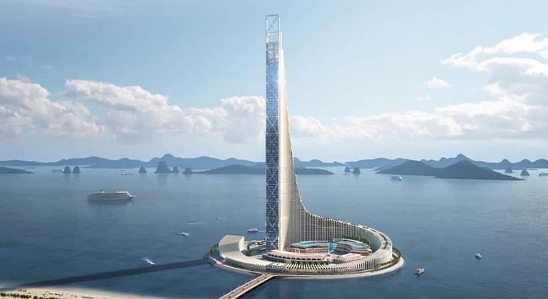 Ảnh 2: Tòa tháp Domino nằm trong quần thể công viên Đại Dương Hạ Long với rất nhiều lợi thế