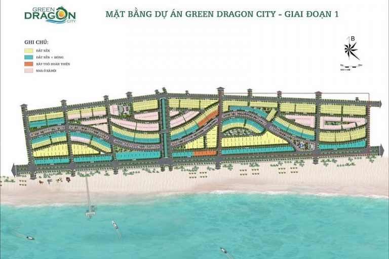 Mặt bằng dự án Green Dragon City giai đoạn 1
