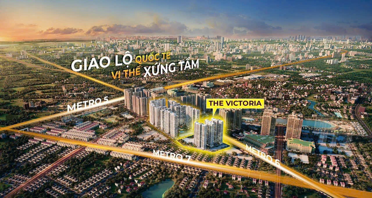 Dự án nằm trong tam giác vàng các tuyến Metro